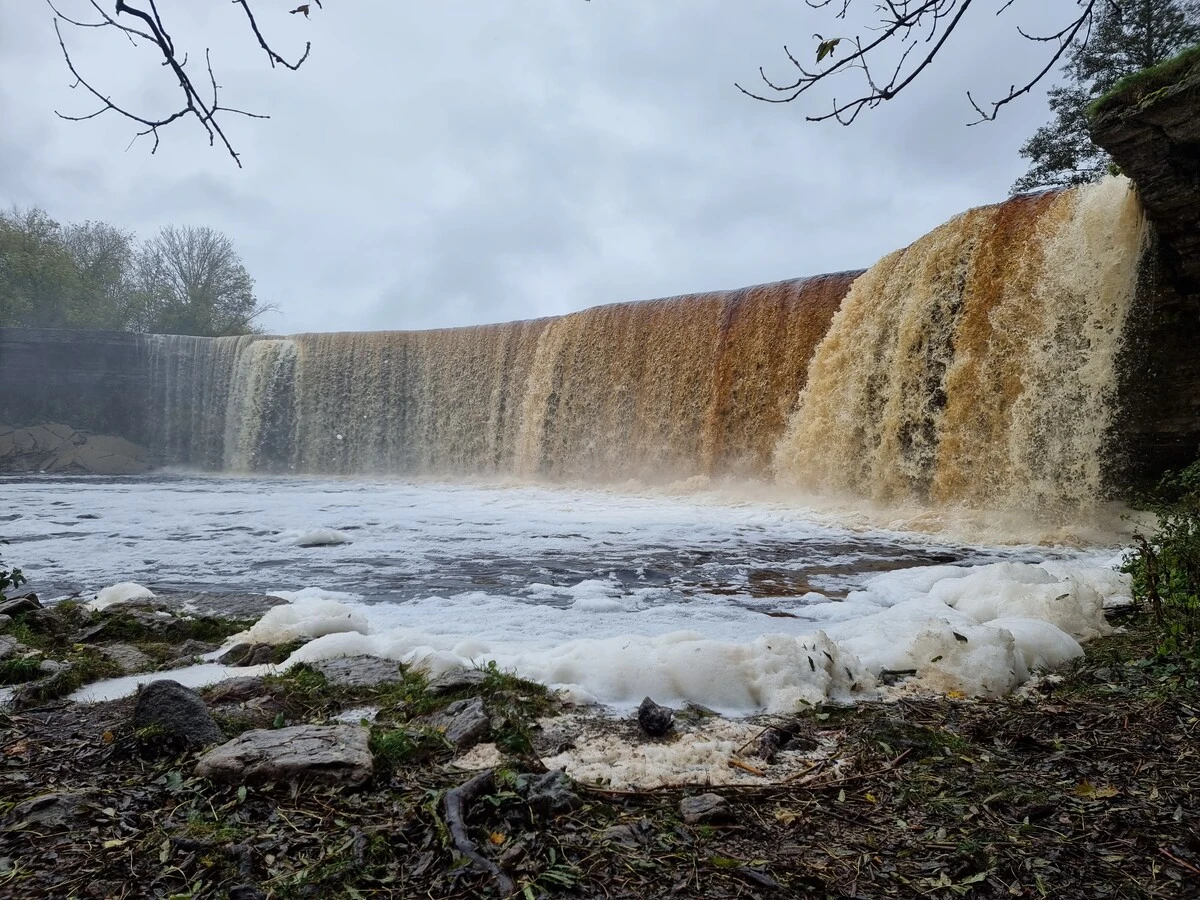Jegalas ūdenskritums, 2023. gada oktobris.