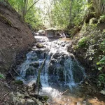 Saules ūdenskritums, 2023. gada maijs. Redzama augšējā pakāpe.