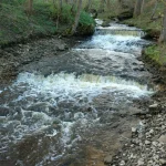 Skanstupītes ūdenskritums 2008. gada aprīlī