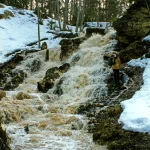 Septiņavotu Lielais ūdenskritums. 1999. gada marta beigas