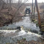 Vējupītes augšējais ūdenskritums 2024. gada martā