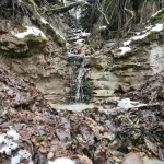 Struņķu kaskāde, apakšējā pakāpe. 2025. gada janvāris.