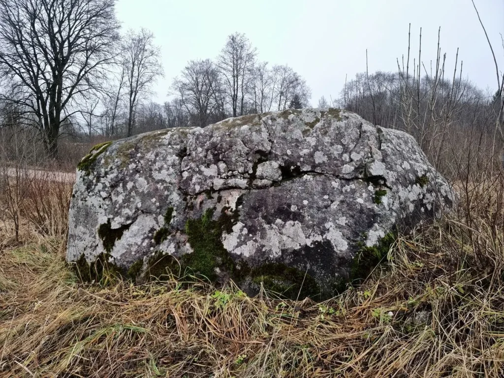 Ančiņu Velna akmens. 2024. gada novembris.