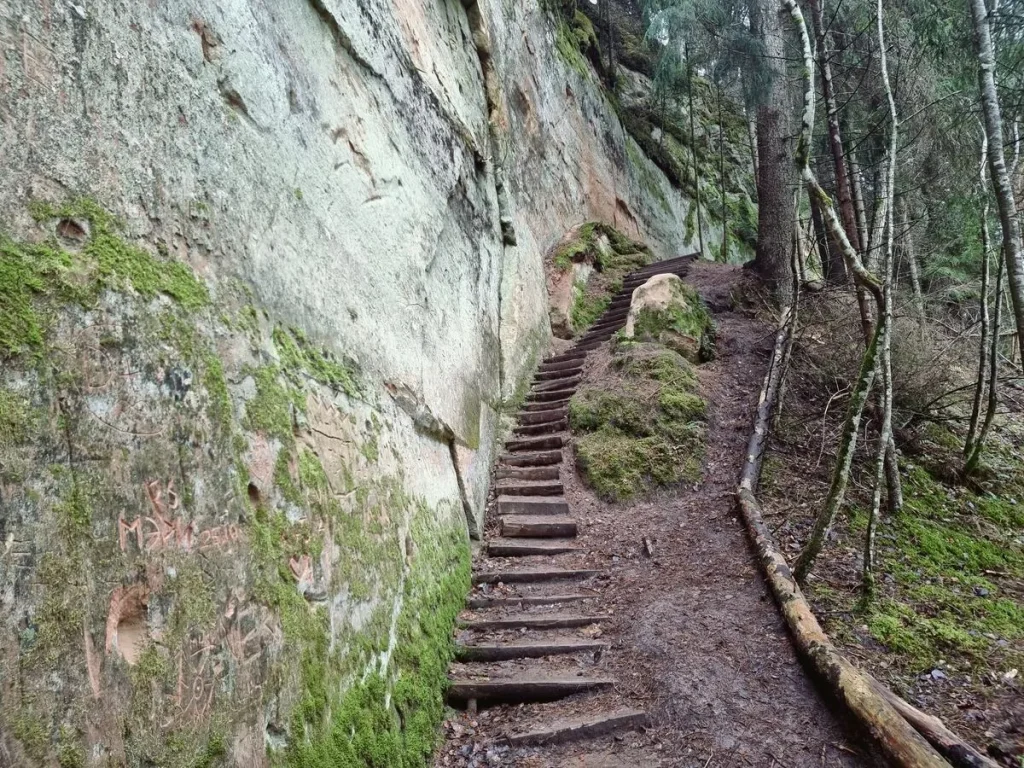 Līču klintis, vidusdaļa. 2024. gada novembris.