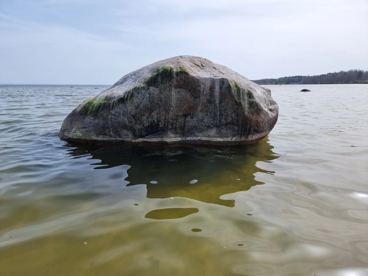 Grīļu dižakmens. 2025. gada aprīlis.