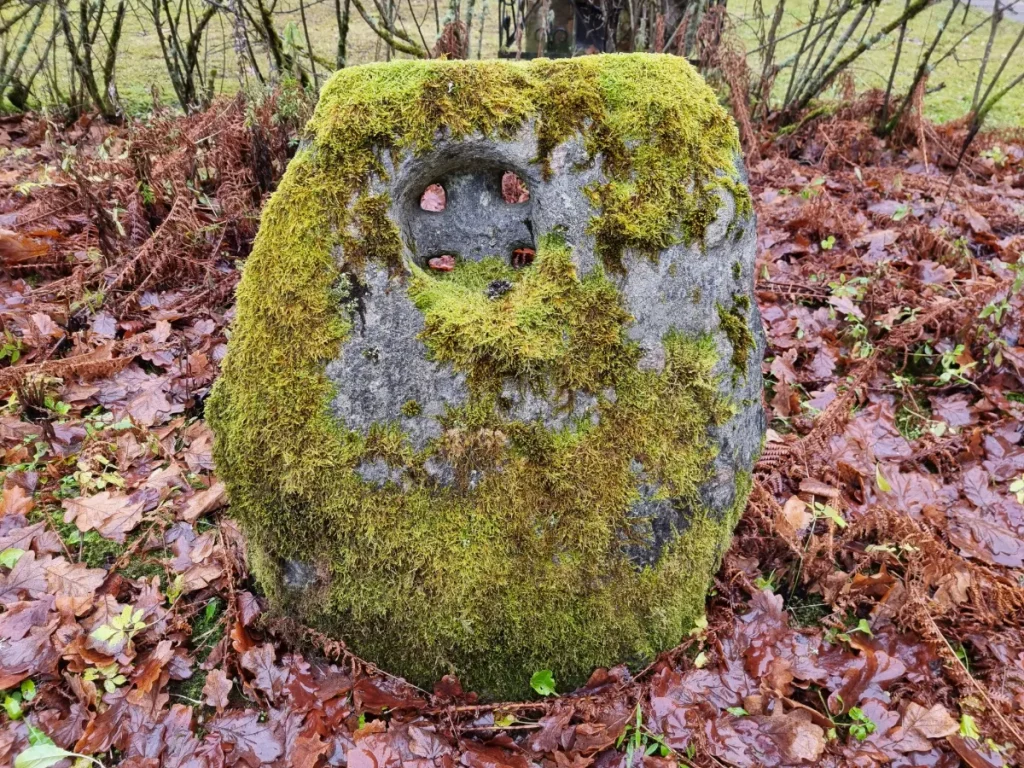 Lielstraupes baznīcas krustakmens. 2025. gada decembris.